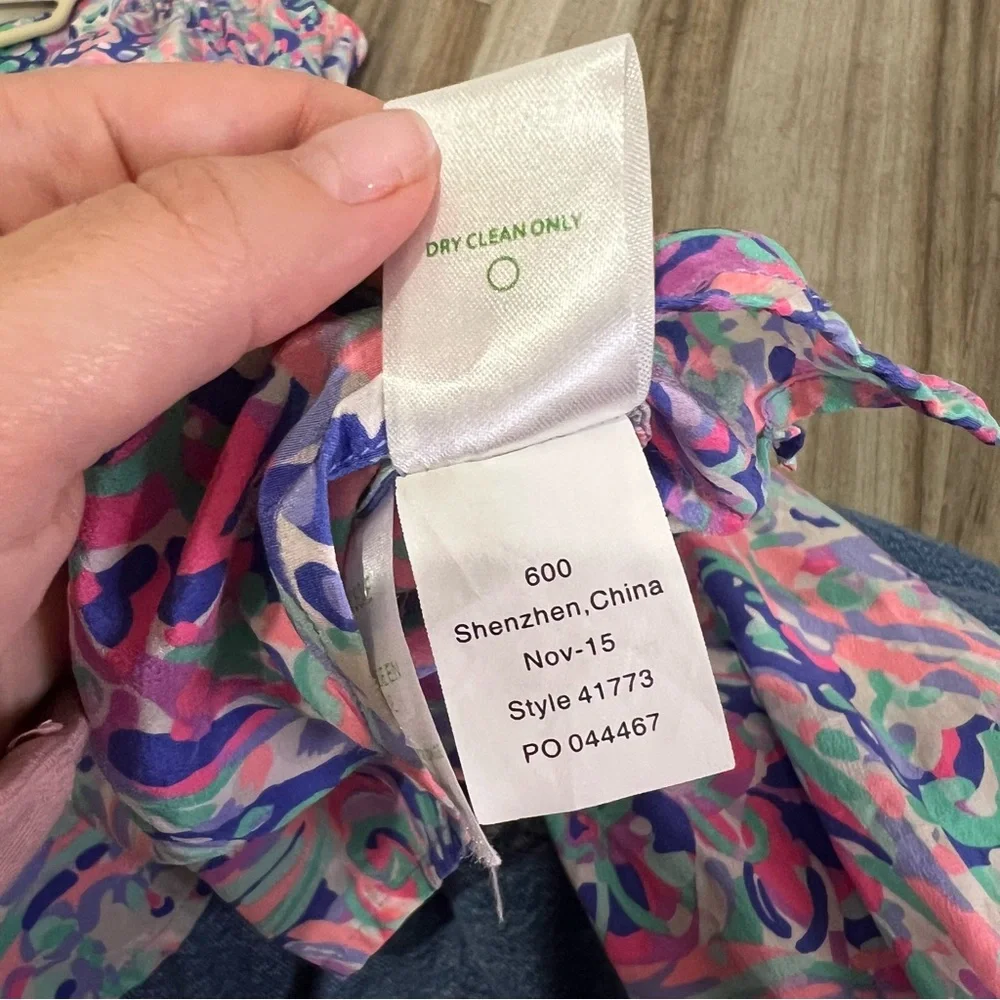 Lilly Pulitzer Elsa Silk Long Sleeve Blouse